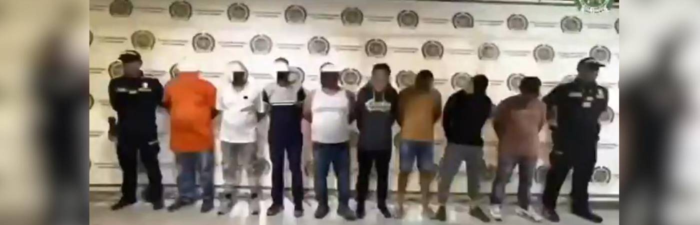 Los capturados serán presentados ante un juez que definirá su situación judicial. FOTO: TOMA DE VIDEO 