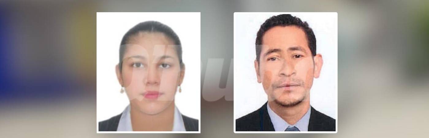 Glenda Isabel es buscada por las autoridades (izq.) por el crimen de Rogelio (der.). FOTO: CORTESÍA