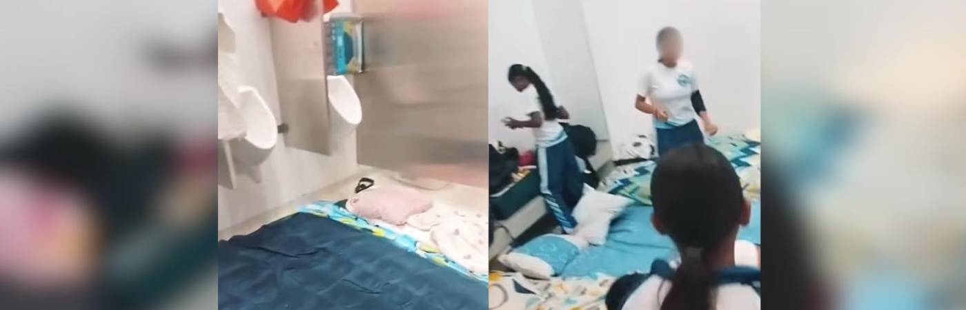 Sitios donde se estarían hospedando jóvenes deportistas de Antioquia en el municipio de Girardota. FOTOS: CAPTURAS DE VIDEO TOMADAS DE INSTAGRAM @CAMILOCALLE8A