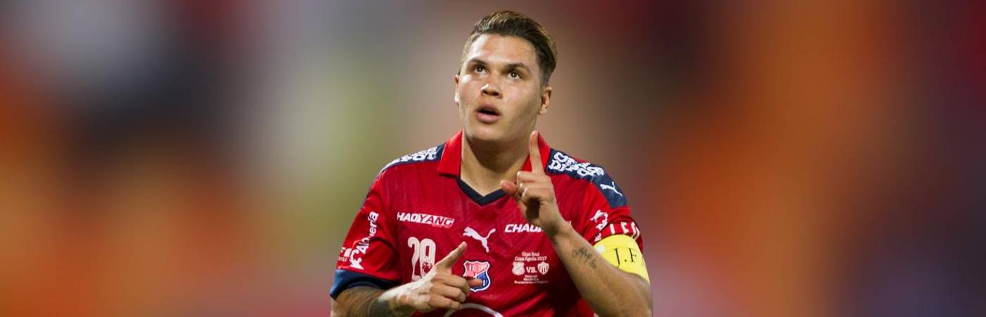 Juan Fernando Quintero en su primer ciclo con el Independiente Medellín. FOTO: MANUEL SALDARRIAGA