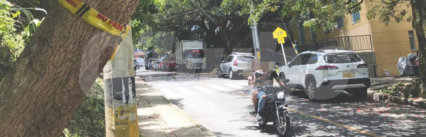 El ataque a bala contra John Thomas Zerr López ocurrió en esta calle del barrio Nuevos Conquistadores, que según vecinos es solitaria, pero segura. FOTO: LAURA ROSA JIMÉNEZ VALENCIA