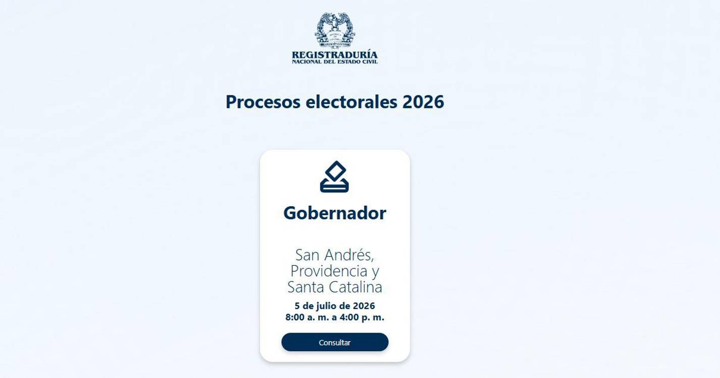 Elecciones en San Andrés 2026: más de 53.800 ciudadanos podrán votar este 5 de julio
