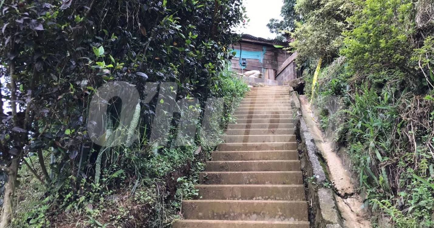 En estas escalas se desplomó Alexander Navales en Manrique. FOTO: LAURA ROSA JIMÉNEZ