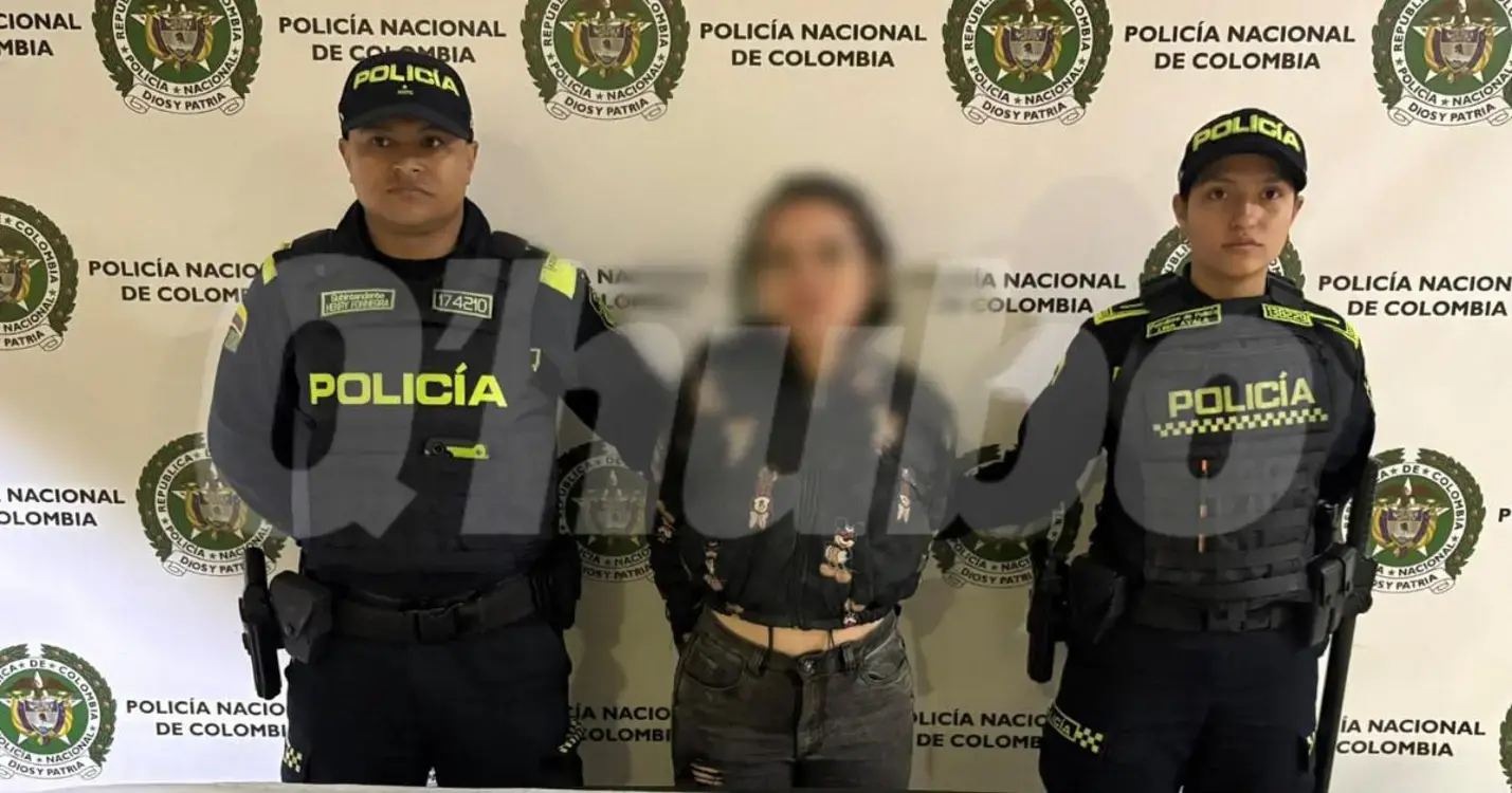 Captura de alias la Gata, de 30 años. FOTO: CORTESÍA