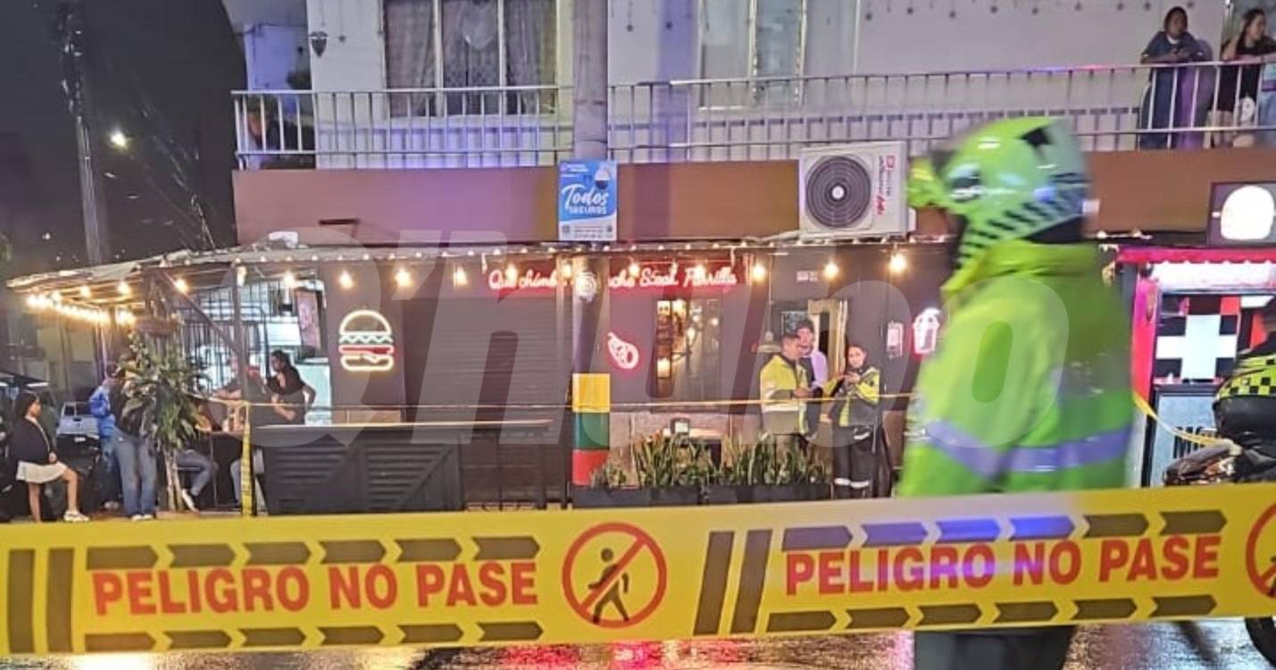 En este lugar ocurrió el crimen de Peláez Muñoz. La foto fue tomada momentos después del ataque sicarial. <b><span class=mln_small-caps_mln>/FOTO: CORTESÍA</span></b>