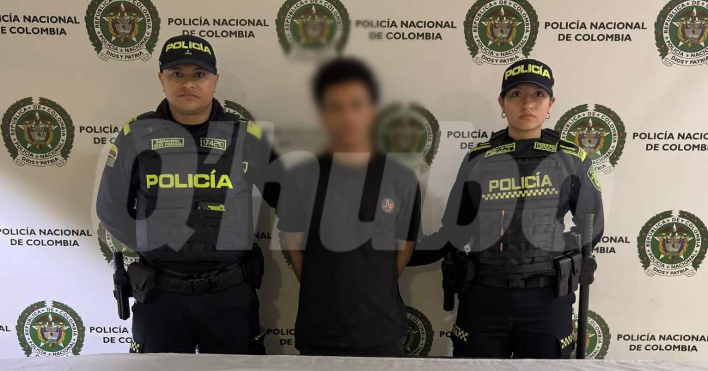 Hombre de 26 años capturado por el homicidio de Juan Pablo. FOTO: LAURA ROSA JIMÉNEZ VALENCIA