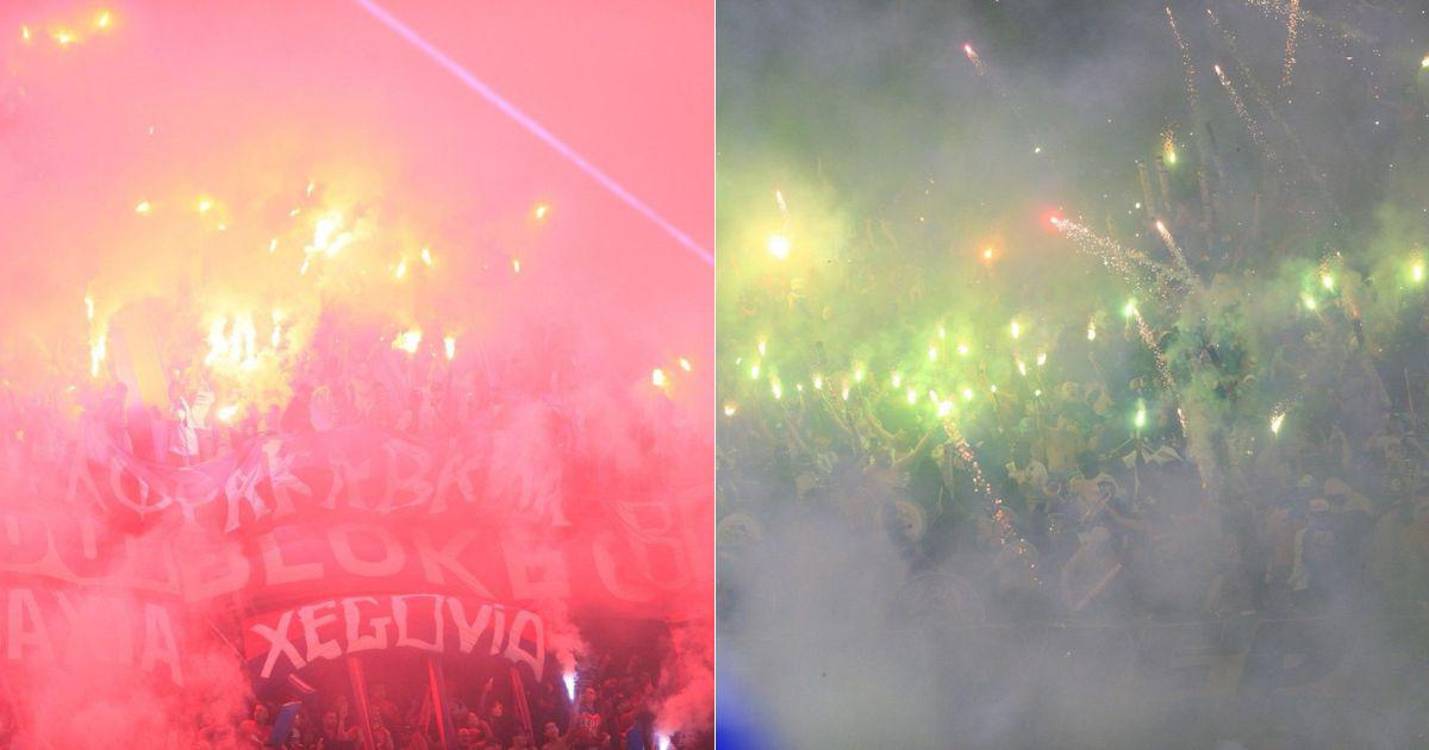 Hinchadas de Medellín y Nacional. FOTOS: CAMILO SUÁREZ