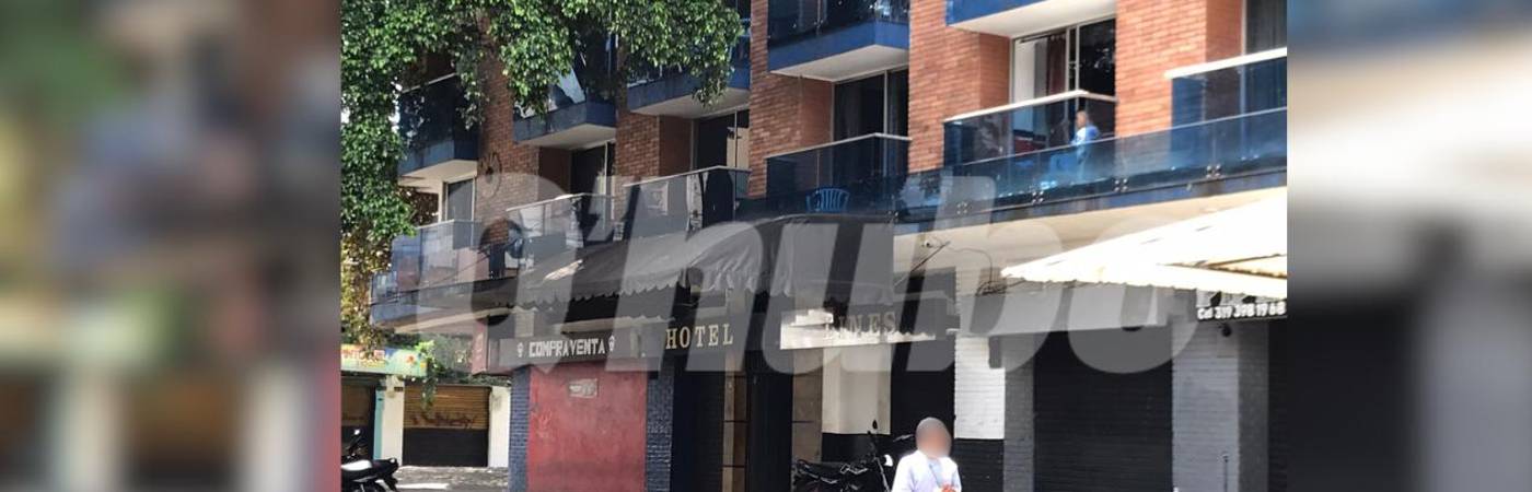 En el interior de este hotel, según reporte de las autoridades, fue de donde salió el menor de edad para el centro asistencial. FOTO: LAURA ROSA JIMÉNEZ 