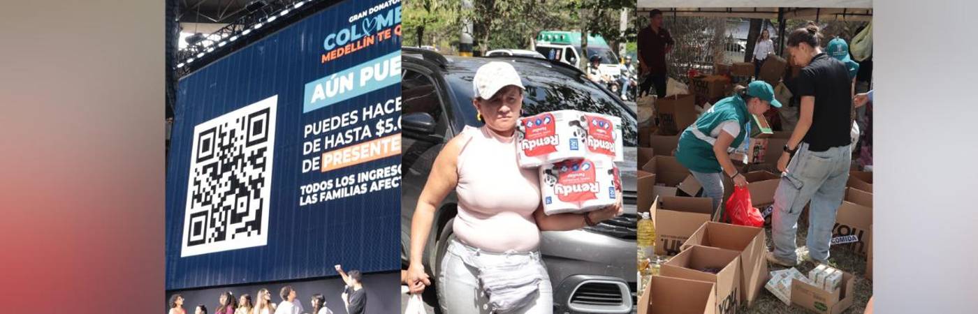 Las personas compraron la boleta, llevaron su aporte en especie y otros se sumaron como voluntarios por la misma causa. FOTOS: ALEJANDRO ZAPATA