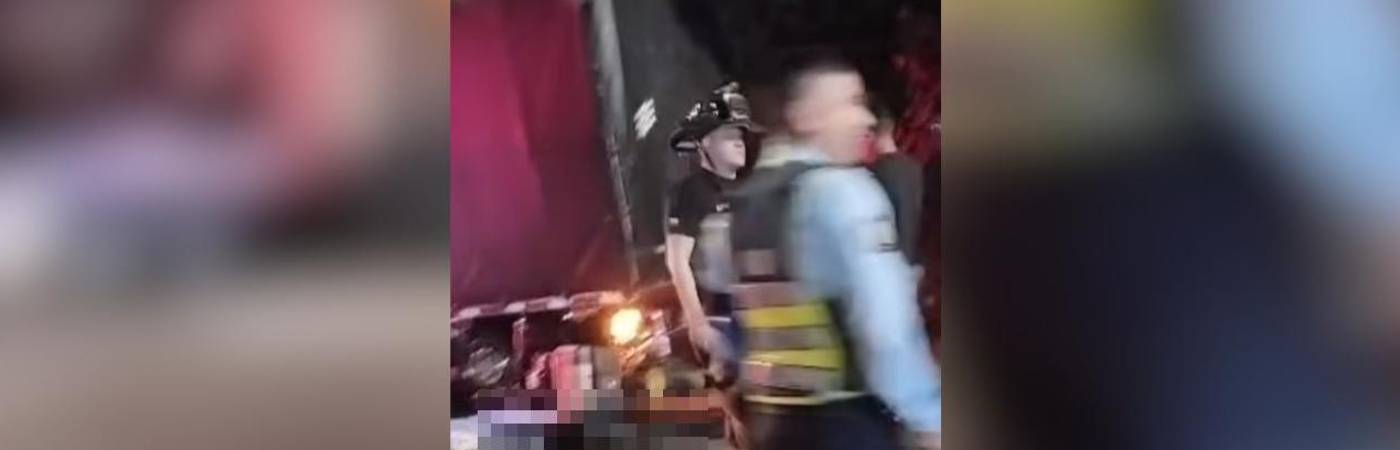 El grave accidente quedó registrado en video. FOTO: CAPTURA DE VIDEO ANTIOQUÍA CONECTA