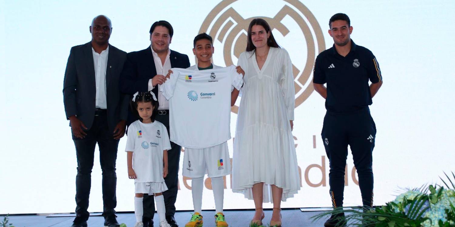 EN FOTOS: La Fundación Real Madrid inauguró una nueva Escuela Sociodeportiva en Itagüí
