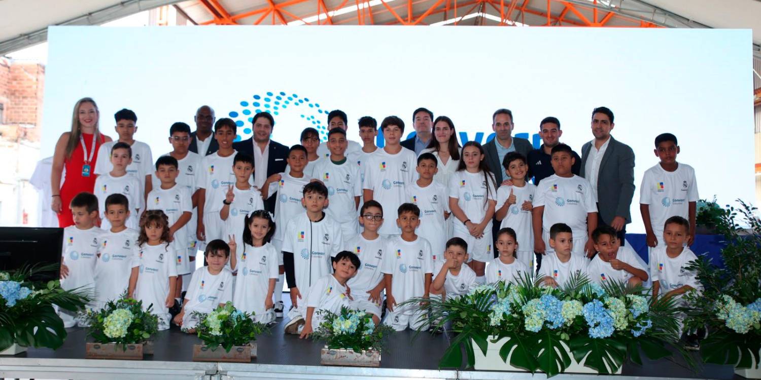 EN FOTOS: La Fundación Real Madrid inauguró una nueva Escuela Sociodeportiva en Itagüí