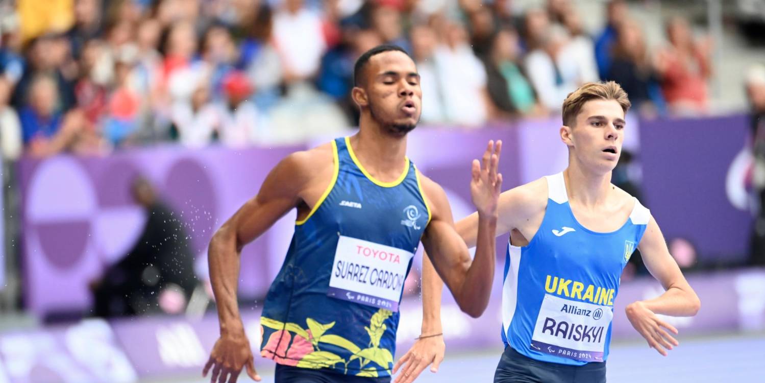 Yeferson Suárez también compite en los 400 metros T37. / FOTO: COMITÉ PARALÍMPICO COLOMBIANO