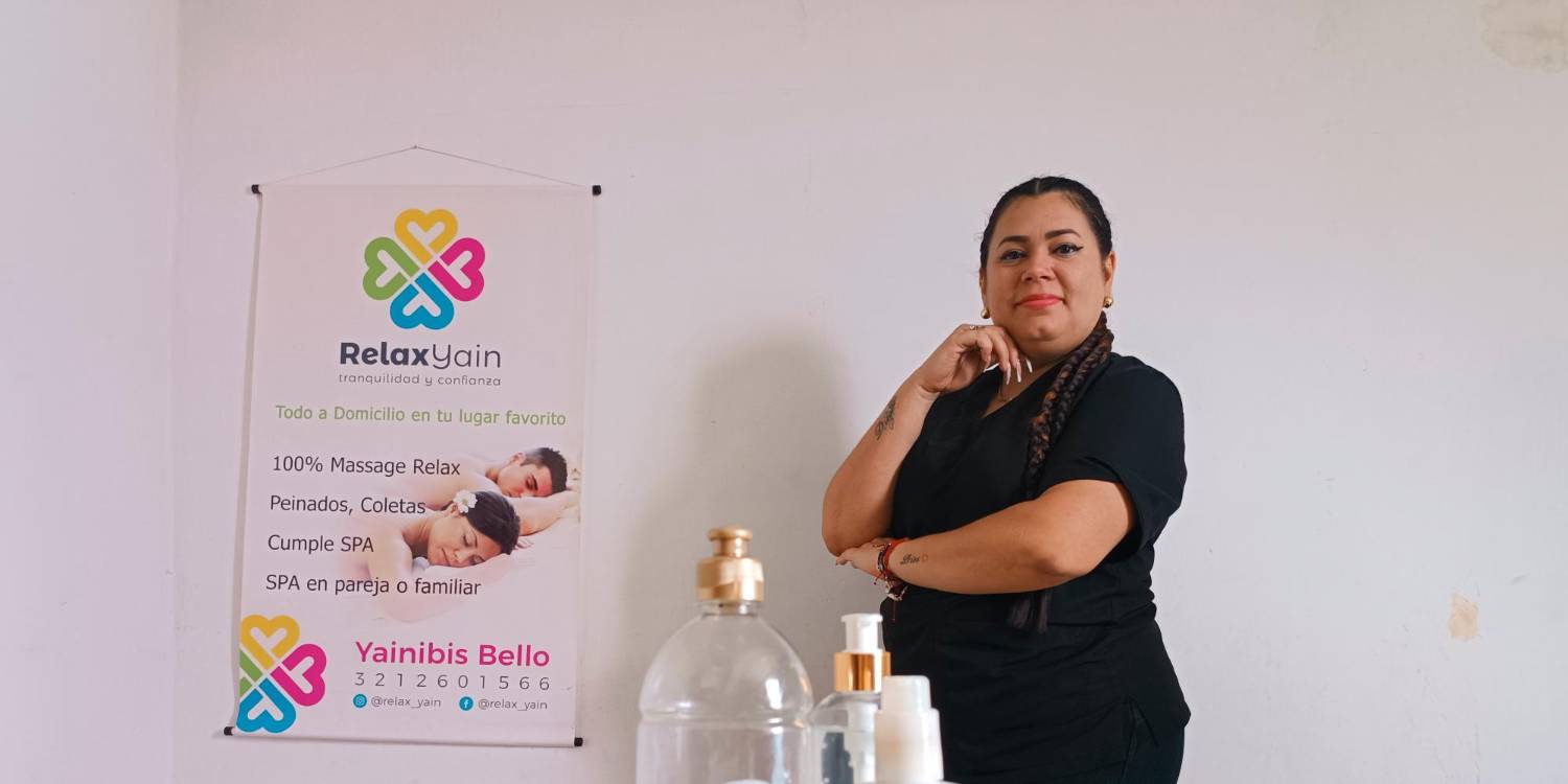Relax Yain, su emprendimiento y marca. /FOTO: SOFÍA PATIÑO