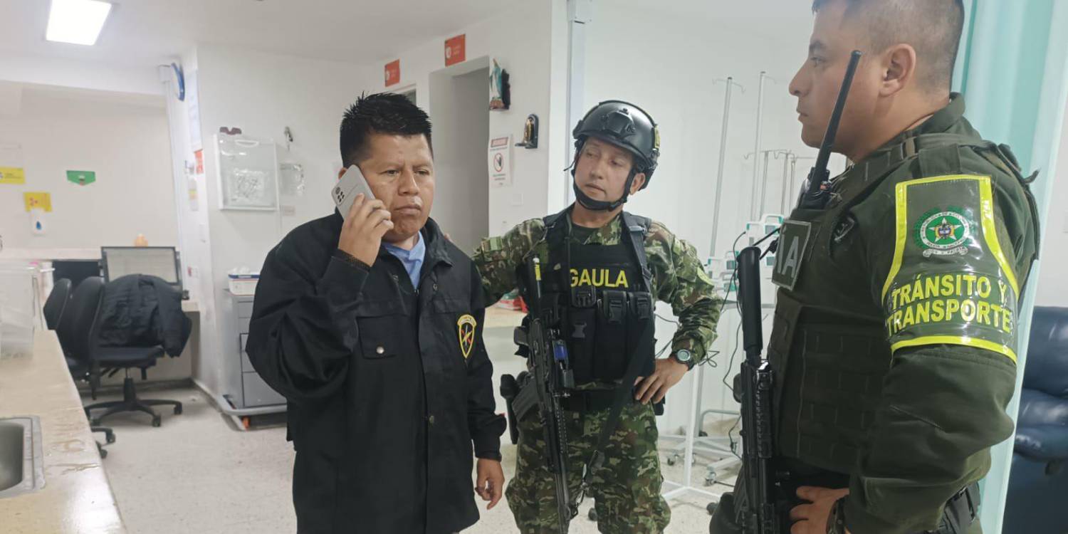 Alcalde Óscar Yamit Guachetá Arrubla, liberado en las últimas horas. <b><span class=mln_small-caps_mln>/FOTO: EJÉRCITO NACIONAL</span></b>