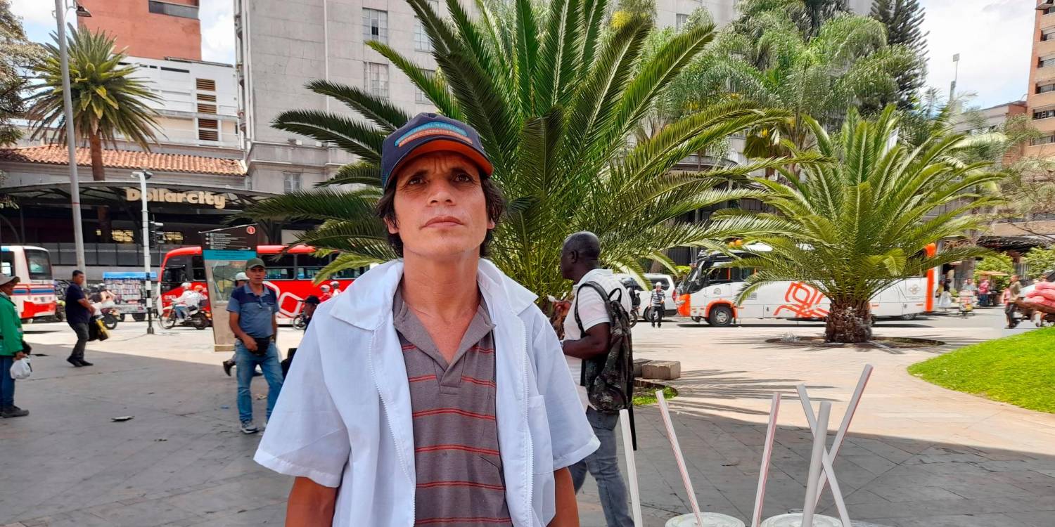 Manuel Alfredo Rincón, vendedor de guarapos.