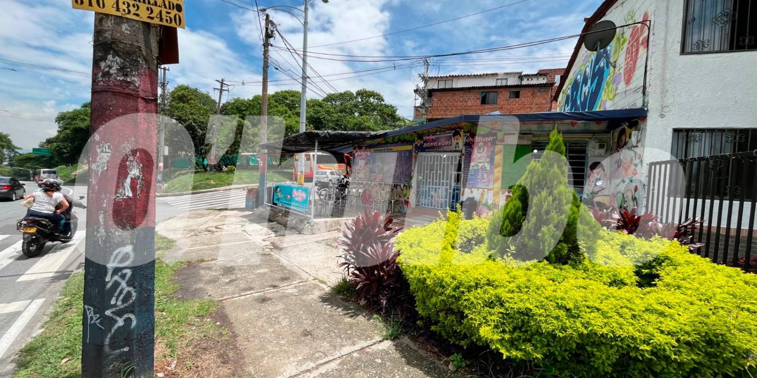 $!En este lugar ocurrió el ataque con arma de fuego. /FOTO: ANDRÉS FELIPE OSORIO GARCÍA