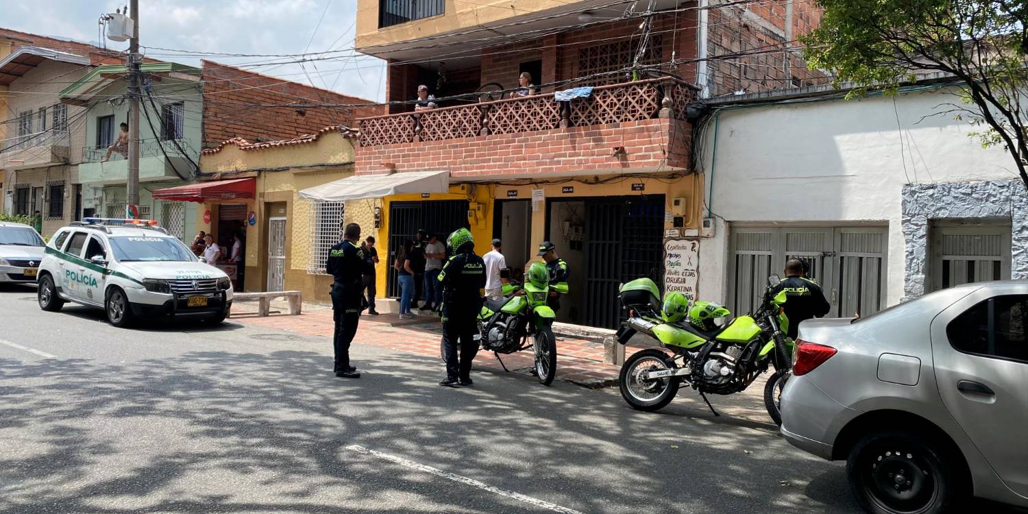 El homicidio ocurrió a eso de las 9:30 de la mañana. /FOTO: ANDRÉS FELIPE OSORIO GARCÍA.