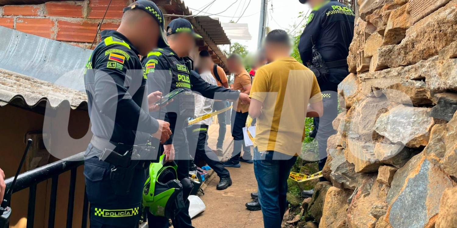 $!La Policía se desplazó a la zona tras ser alertada de lo sucedido. /FOTO: ANDRÉS FELIPE OSORIO GARCÍA