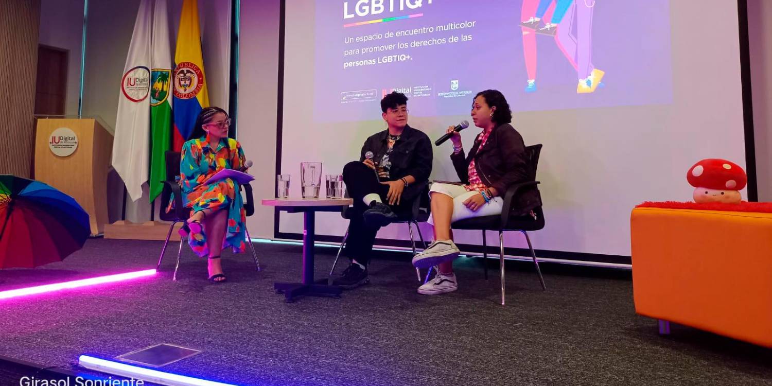 Conversatorio sobre Activismos lésbicos con la Mesa LGBTIQ+ de la IUD Digital de Antioquia. / FOTO: CORTESÍA