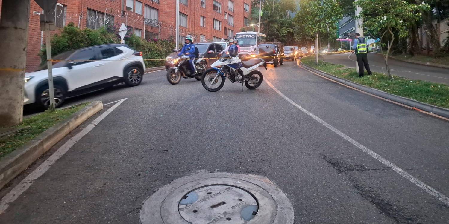 $!EN FOTOS: Accidente en Envigado, su pareja falleció, pero él se salvó