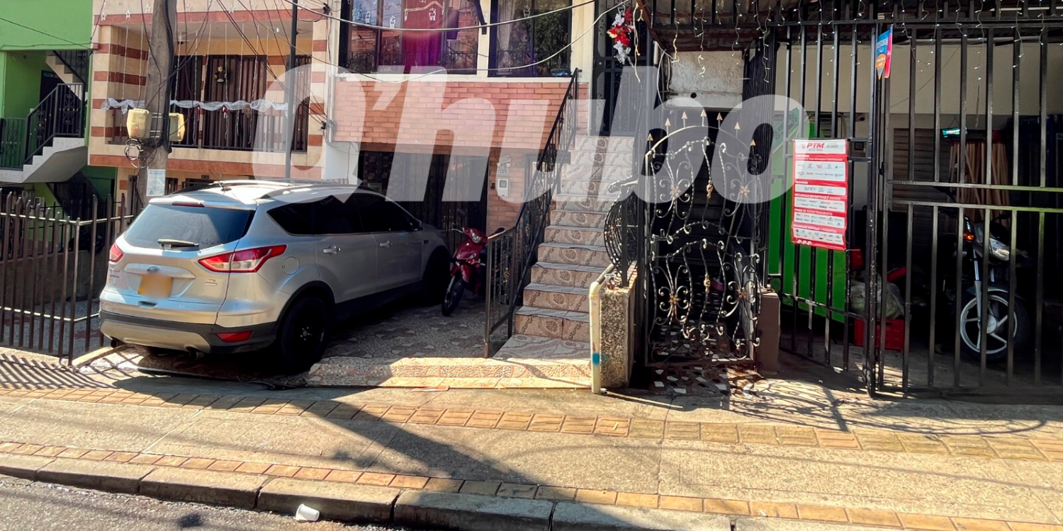 La riña se habría dado en el pasillo, ingresando a la casa. /FOTO: ANDRÉS FELIPE OSORIO GARCÍA