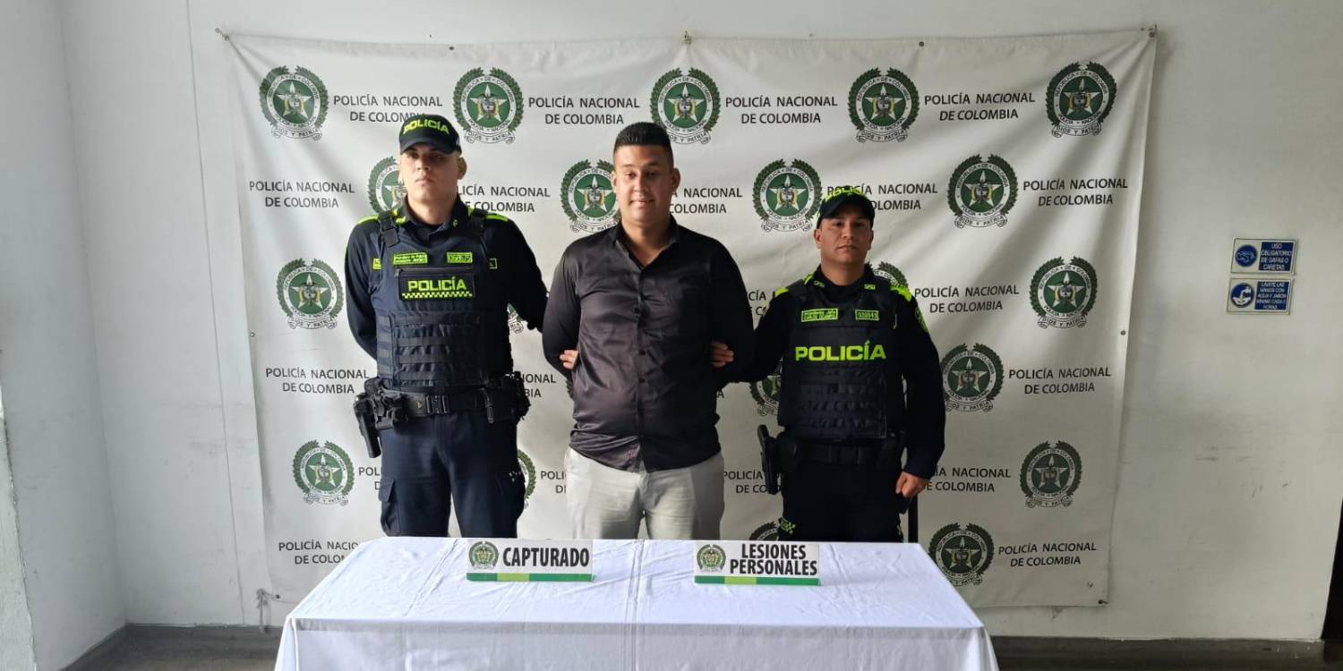 <span class=mln_uppercase_mln>Brayan</span><b><span class=mln_uppercase_mln> Cortés, presunto responsable de agredir a guarda de seguridad en Itagüí. FOTO: CORTESÍA ALCALDÍA DE ITAGÜÍ</span></b>