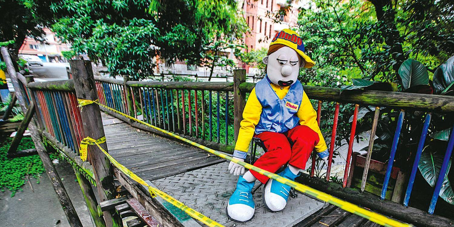 Así estaba el puente el pasado 1.° de noviembre que volví a visitar el sector. Es un peligro. /FOTO: JULIO CÉSAR HERRERA