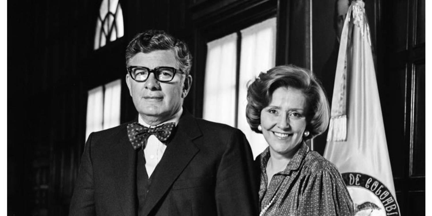 Julio César Turbay y Nydia Quintero. <b><span class=mln_small-caps_mln>/ FOTO: ARCHIVO BANCO DE LA REPÚBLICA</span></b>