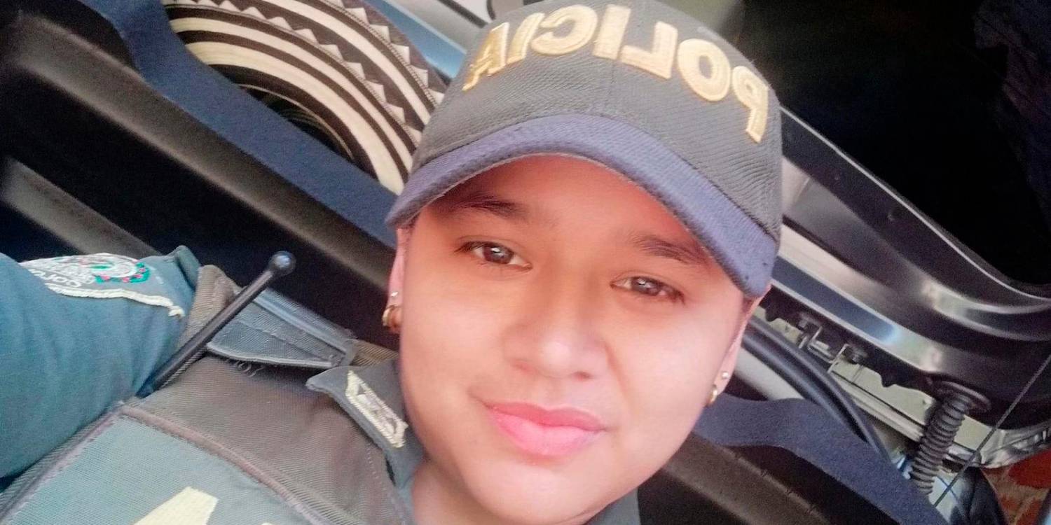 Ella era la patrullera de la Policía Andry Vanessa Merlano Amaya. /FOTO: REDES SOCIALES