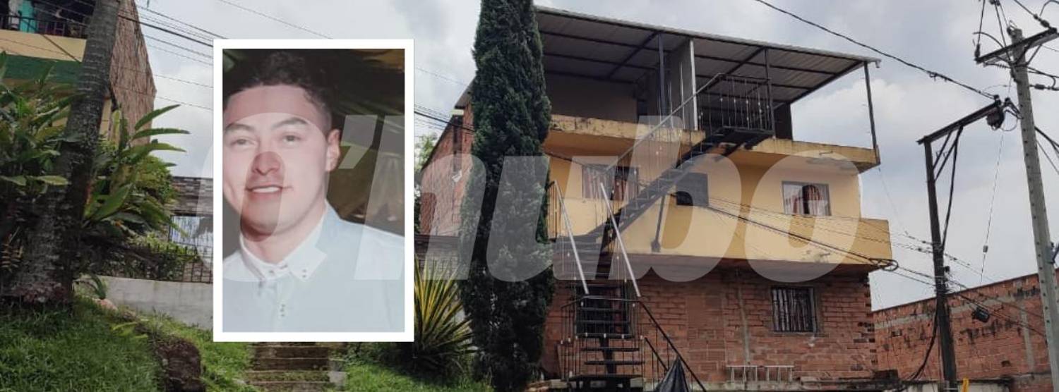 Vivienda de Kevin Casas en Los Mangos, Villa Hermosa. FOTOS: ANDRÉS GARCÍA (VIVIENDA) Y CORTESÍA (DETALLE VÍCTIMA)