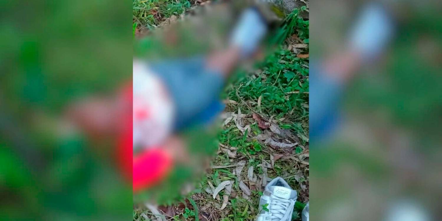 Así fue hallado el cuerpo. /FOTO: CORTESÍA