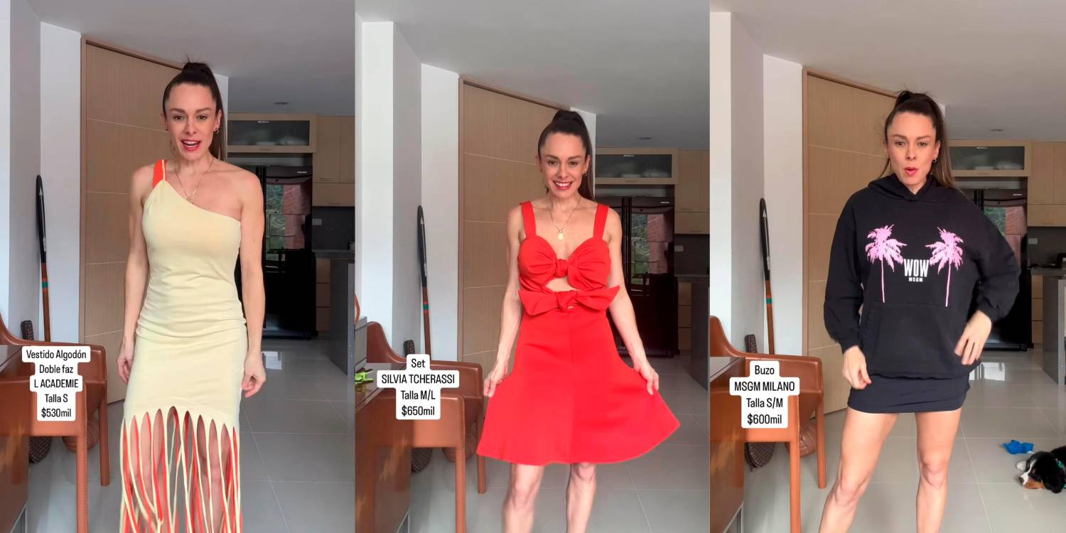 Algunas de las prendas del clóset de Daniela Ospina, que están en venta. <b><span class=mln_small-caps_mln>/FOTO: CAPTURA DE PANTALLA INSTAGRAM @lomioestuyocol</span></b>