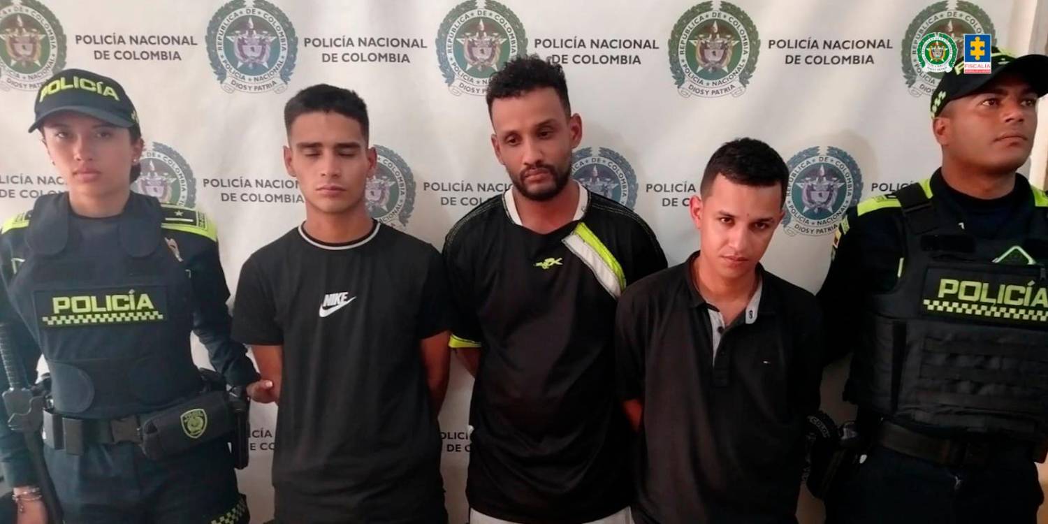Ellos son Santiago Ruiz Murillo, Yojan Andrés Machuca Barbosa y Jolfran Ramos Contreras. /FOTO: CORTESÍA