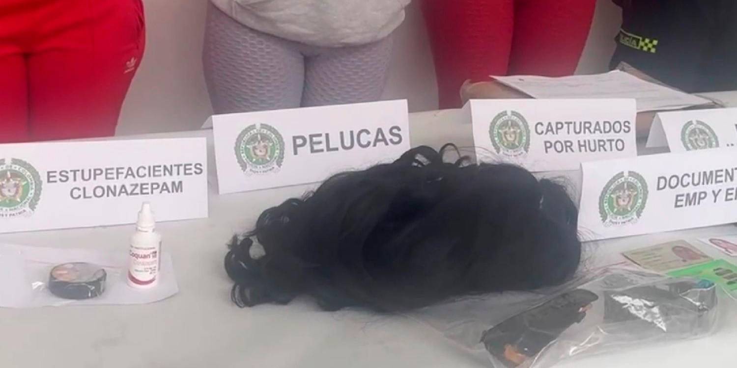 Hasta el pelo le incautaron a las Mamacitas. <b><span class=mln_small-caps_mln>/ FOTO: POLICÍA NACIONAL</span></b>