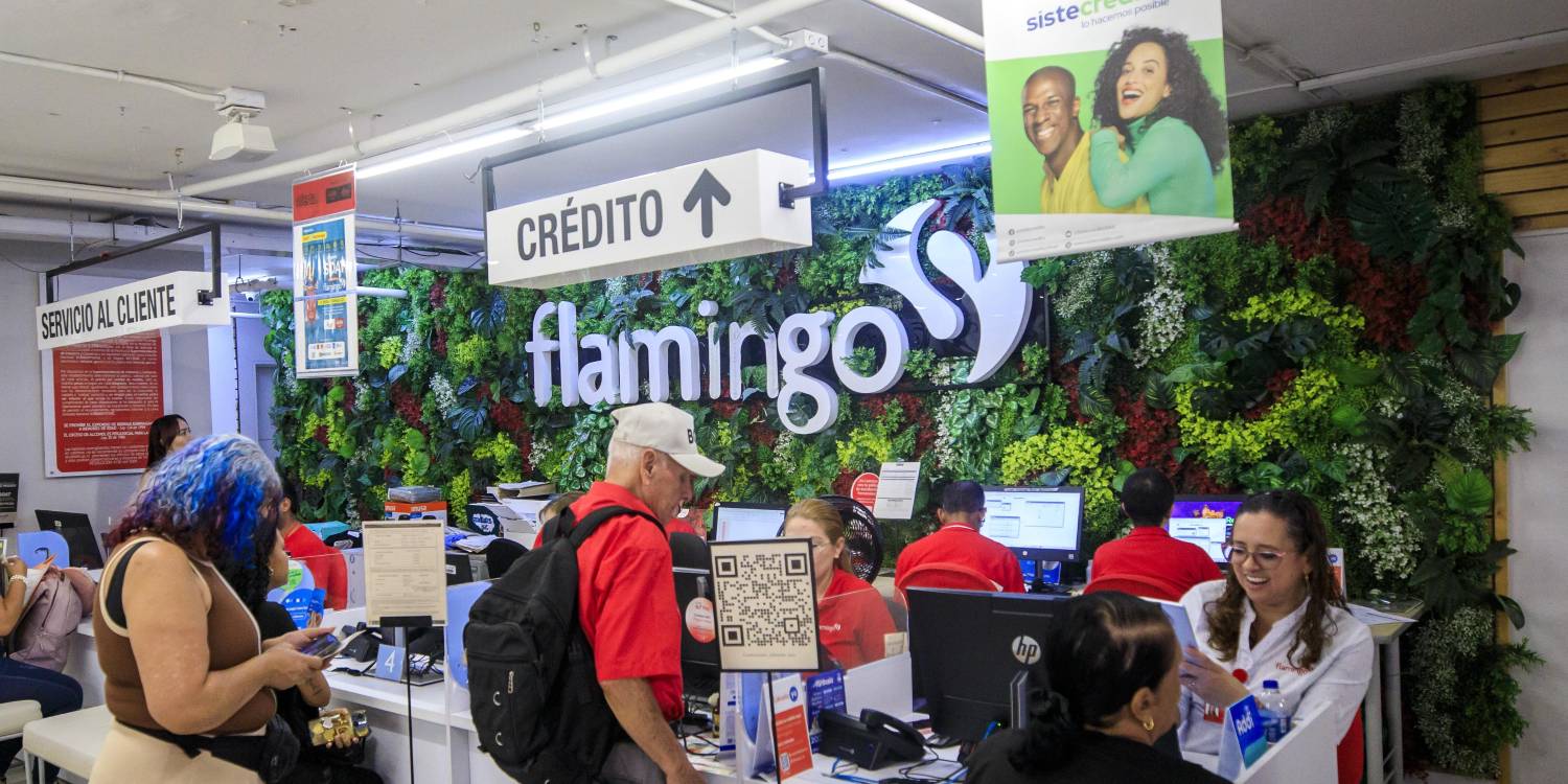 Punto de atención al cliente y crédito en tienda Flamingo. FOTO: CAMILO SUÁREZ
