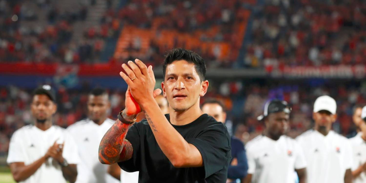 Germán Ezequiel Cano, goleador histórico de Independiente Medellín. /FOTO: JAIME PÉREZ.