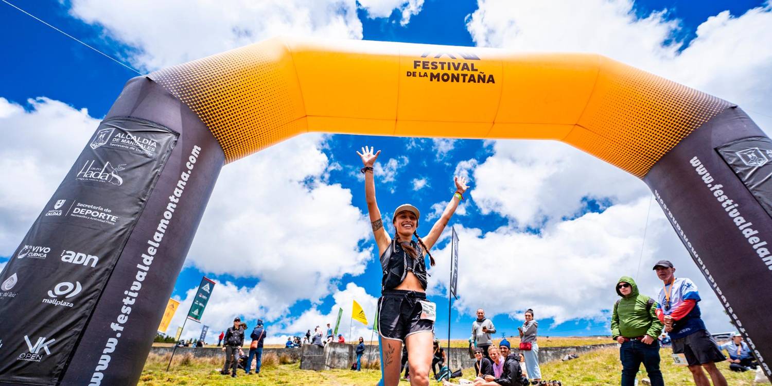 Jenny Daniela Rubiano se quedó con el primer lugar de los 42 k. / FOTO: CORTESÍA.