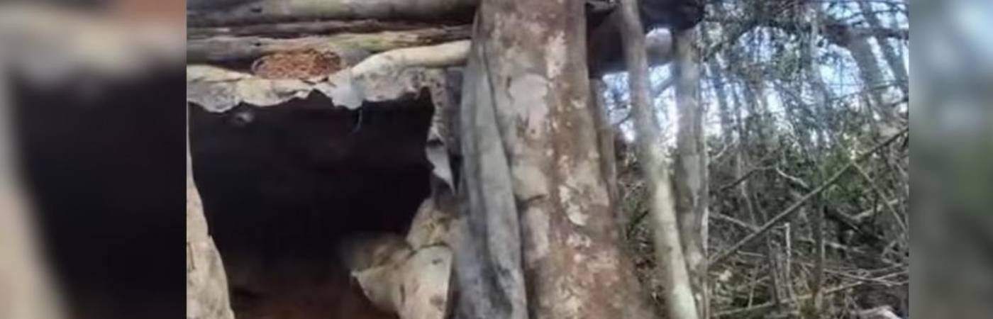 Búnker del Eln en el Catatumbo. FOTO: D.R.A