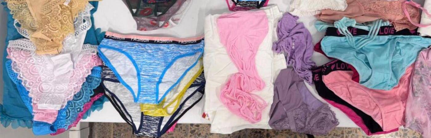 También tenía ropa interior femenina de todos los tipos, tallas y colores. FOTO: FEDERICO GUTIÉRREZ