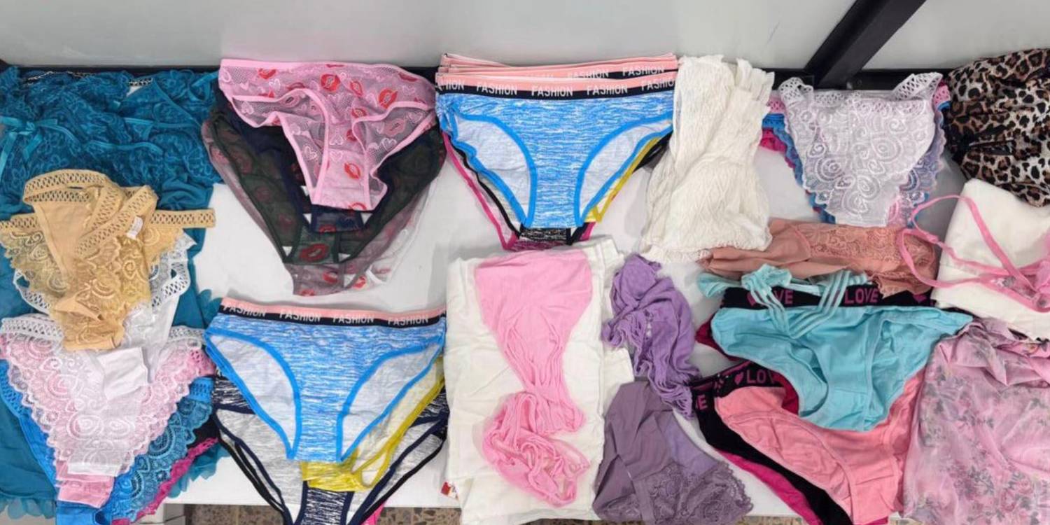 También tenía ropa interior femenina de todos los tipos, tallas y colores. FOTO: FEDERICO GUTIÉRREZ