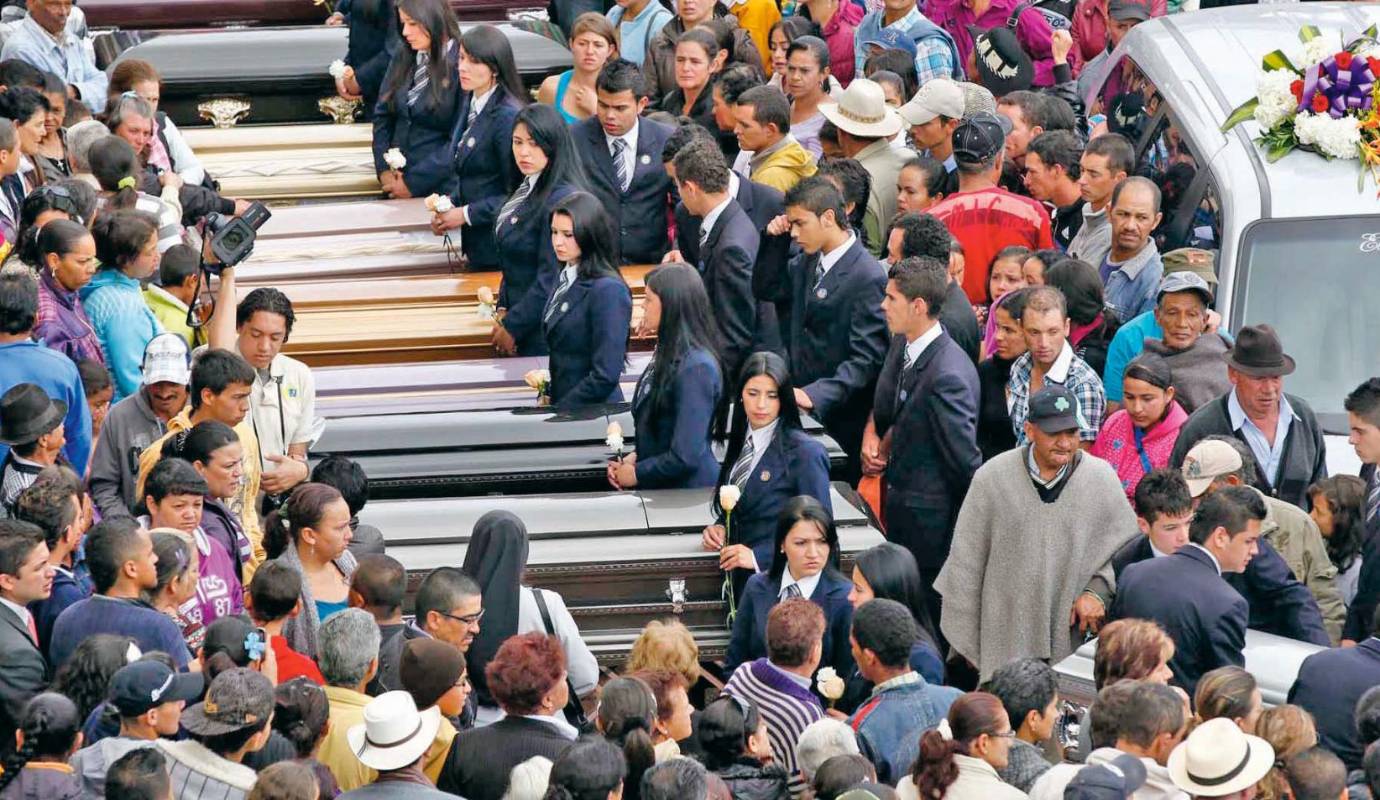 26. Masacre en Santa Rosa de Osos: 10 campesinos fueron masacrados en la finca La Española, en la vereda San Isidro, de Santa Rosa de Osos. Ocurrió el 7 de noviembre. / FOTO: MANUEL SALDARRIAGA.