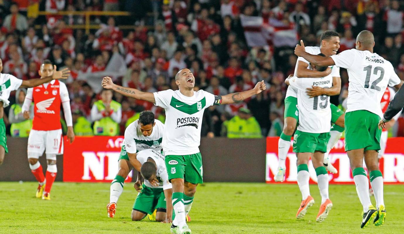 32. Nacional se deshizo de Santa Fe en El Campín y consiguió la estrella 12. Al final del año repitió título ante Cali. / FOTO: JUAN ANTONIO SÁNCHEZ.