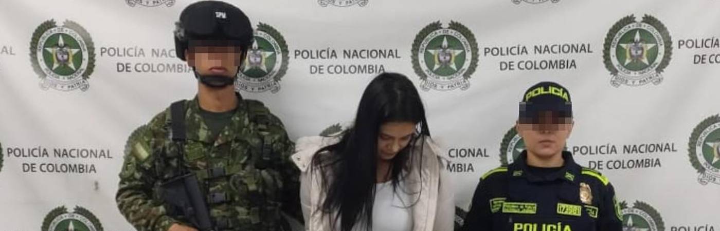 La captura de Indira Surgey Orrego, la reina de la escopolamina. FOTO: ALCALDÍA DE ITAGÜÍ
