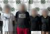 Las autoridades presentaron las capturas de los miembros de la banda los Alhamel. <b><span class="mln_small-caps_mln">/ FOTO: CORTESÍA POLICÍA ANTIOQUIA</span></b>