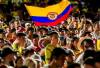Colombianos observando un partido de la Selección Colombia. FOTO: ARCHIVO - JAIME PÉREZ