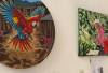 Exposición obras de arte de jóvenes habitantes de la vereda Granizal, en Bello. FOTO: CORTESÍA ALCALDÍA DE BELLO