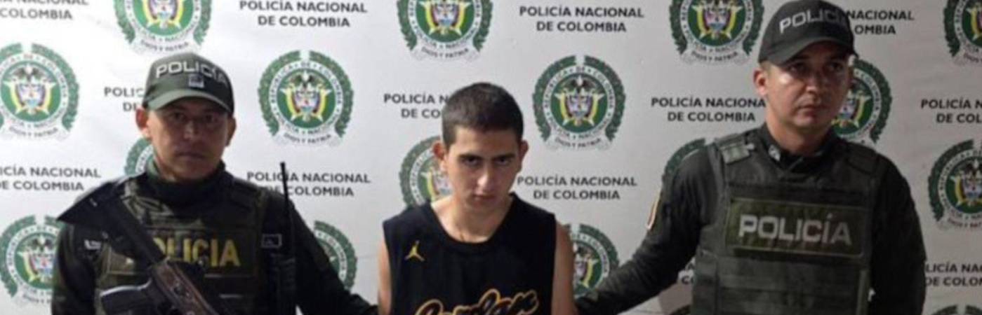Juan Felipe Jaramillo Villegas, alias Cofla o Federico, fue capturado por la Sijín de la Policía durante un allanamiento realizado en Yarumal. FOTO: CORTESÍA FISCALÍA