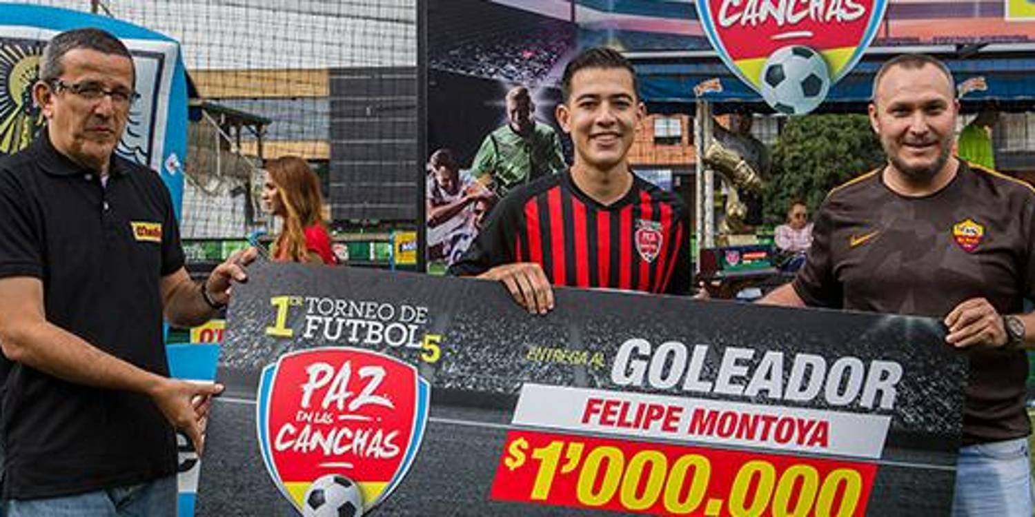Felipe Montoya, de Soccer 70, fue el goleador de Paz en las Canchas 2019. <b><span class=mln_small-caps_mln>/ FOTO: Q’HUBO MEDELLÍN</span></b>
