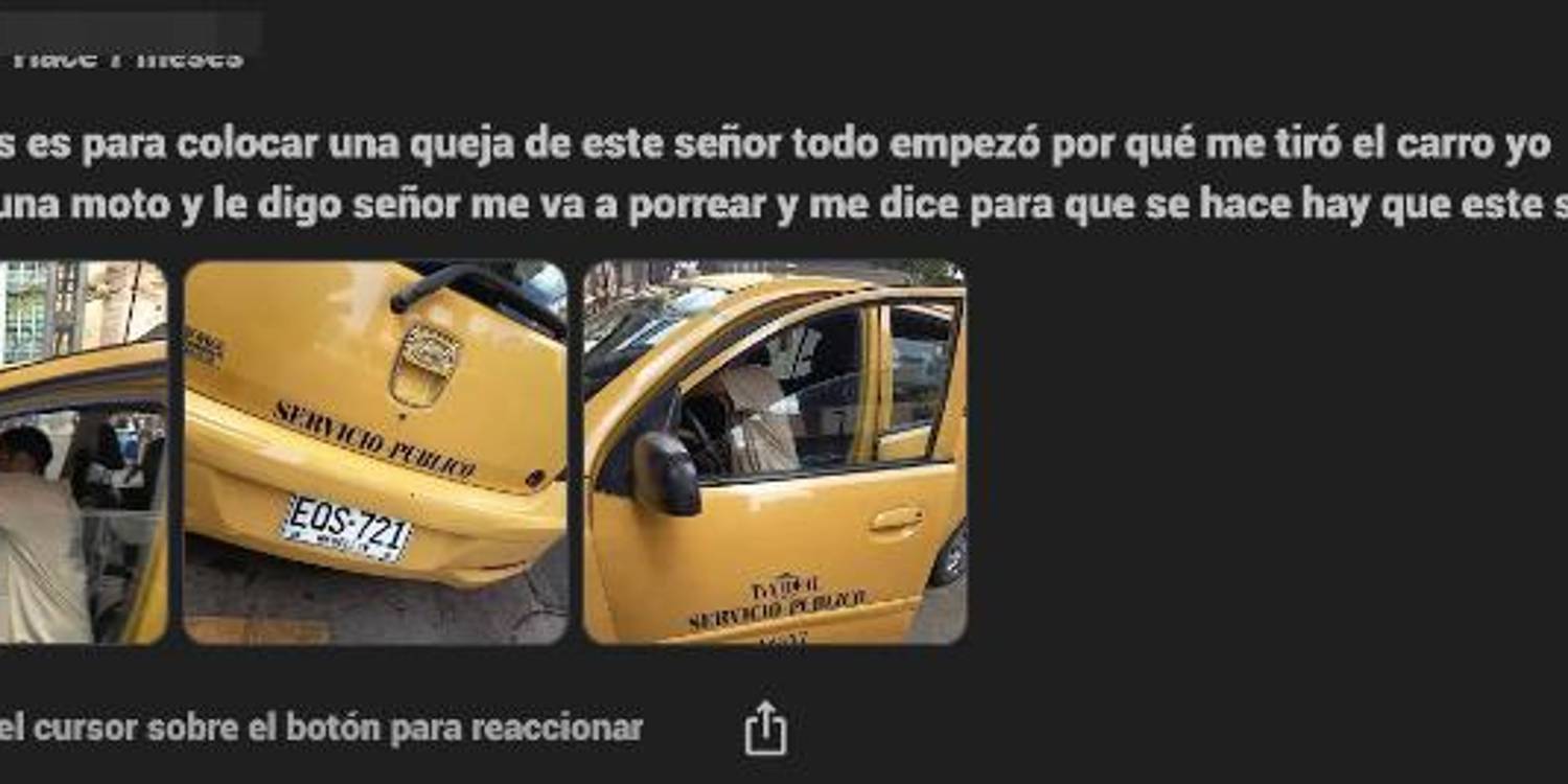Reseñas en la empresa de taxis supuestamente implicada. FOTO: CORTESÍA